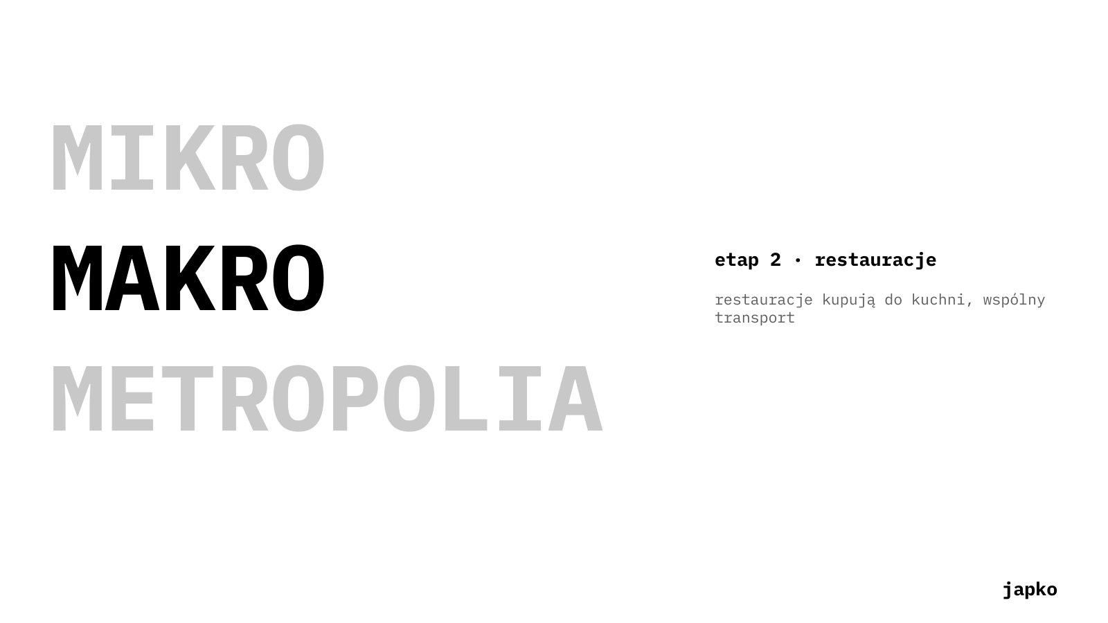 MAKRO: etap 2, restauracje